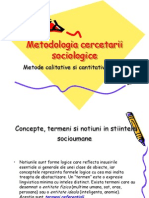 Metodologia Cercetarii Sociologice
