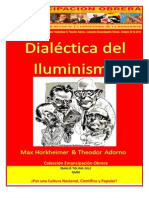 Libro No. 348. Dialéctica Del Iluminismo. Max Horkheimer &amp Theodor Adorno. Colección Emancipación Obrera. Octubre 20 de 2012