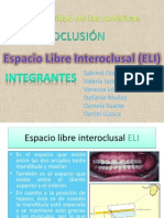 Espacio Libre Interoclusal (ELI)