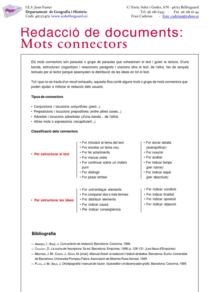 Connectors català PDF