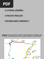 Costas e Illas Vocabulario Unidade 1