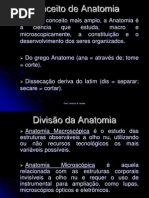 Aula I Indrodução ao Estudo da Anatomia Humana