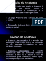 Aula I Indrodução Ao Estudo Da Anatomia Humana