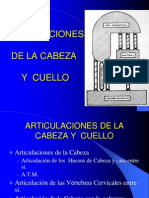 Articulaciones de La Cabeza y Columna Cervical