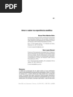 Artigo Amor e Saber (Revista Mal Estar,2008)