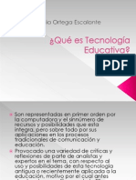 Qué es Tecnología Educativa