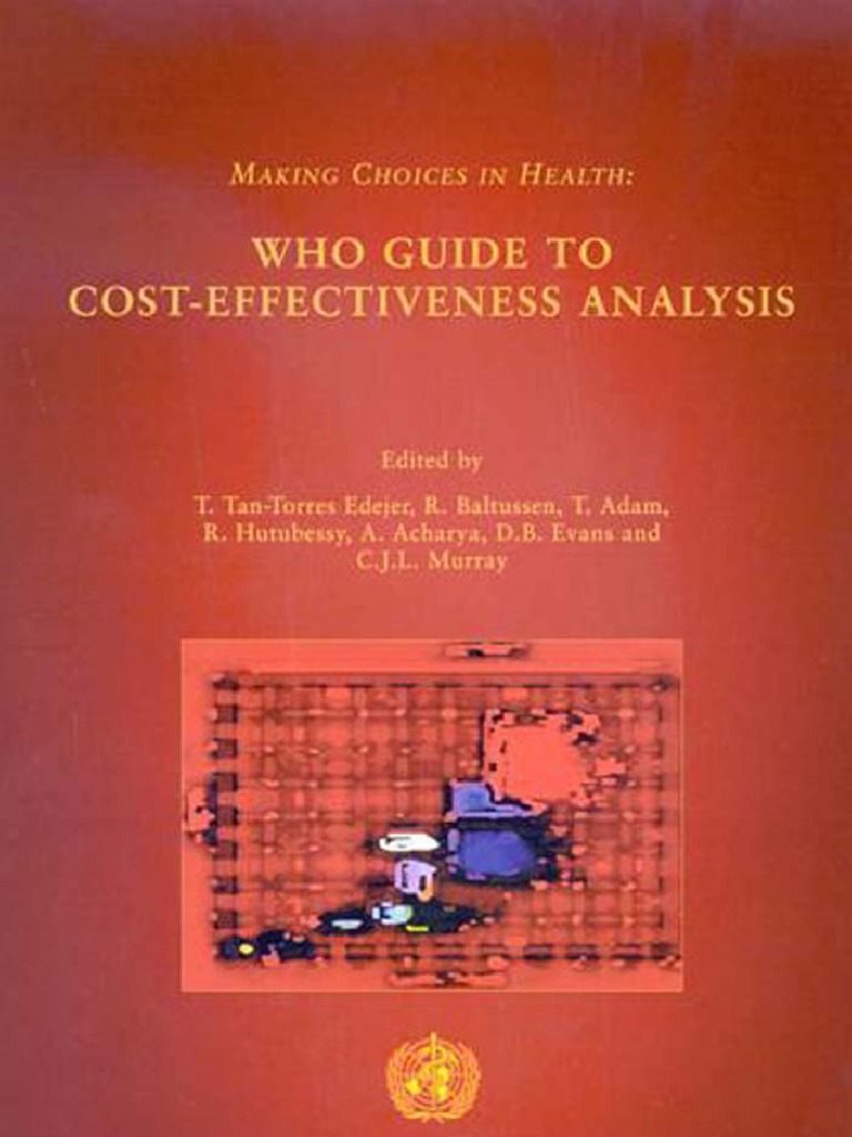 WHO Guide To CostEffectiveness Analysis PDF Cost Effectiveness