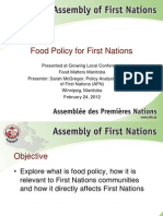Food Policy for First Nations Workshop PPT-1