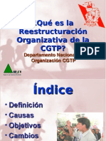 Que Es La Reestructuracion Organizativa de La CGTP