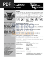 PETRO TCS 700 Series Range Spec Sheets