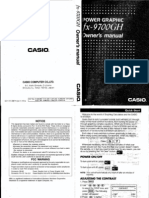 Casio FX-9700GH Calculator Manual