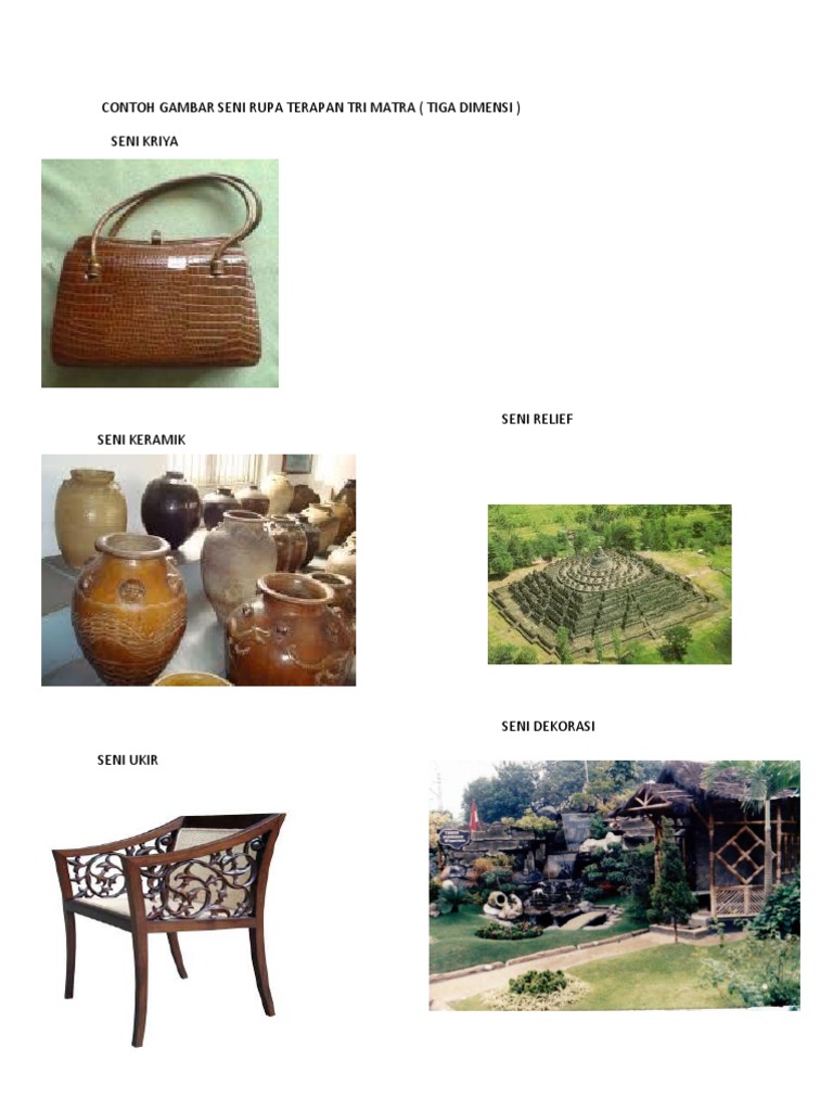Contoh Gambar Seni Rupa Terapan Tri Matra Contoh Gambar Seni Rupa Terapan Tri Matra