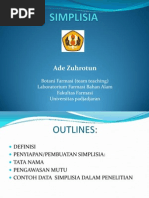 Download 2012 SIMPLISIA Ade z Botani Farmasi by Merlitha Puspa Dewi SN110660254 doc pdf