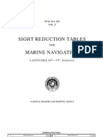 SIGHT REDUCTION TABLES FOR MARINE NAVIGATION Vol 5 - Latitudes 60 to 75 Inclusive