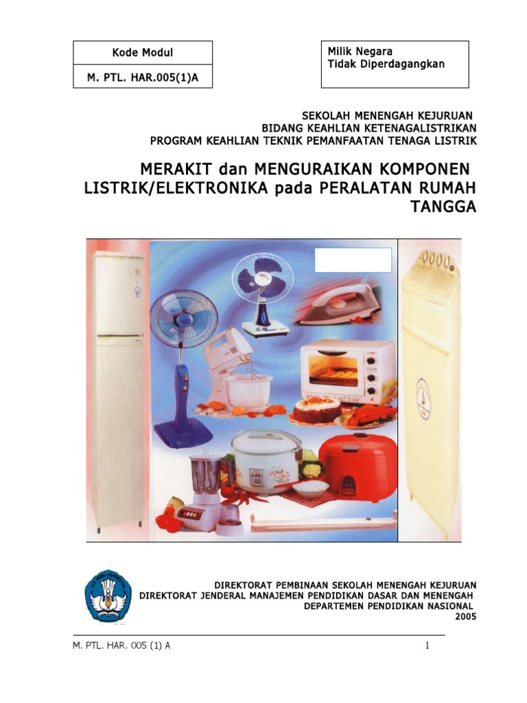 Merakit Komponen Listrik Rumah Tangga