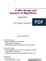 COMP 482: Design and Analysis of Algorithms: Spring 2012