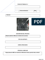 FICHA DE TRABAJO 6.1 REPARACIÓN DE PLÁSTICOS POR EL MÉTODO DE LA ACETONA