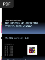 History of Windows Operating System