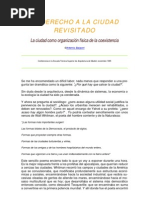Baigorri 1995 El derecho a la ciudad revisitado. La ciudad como organización física de la coexistencia