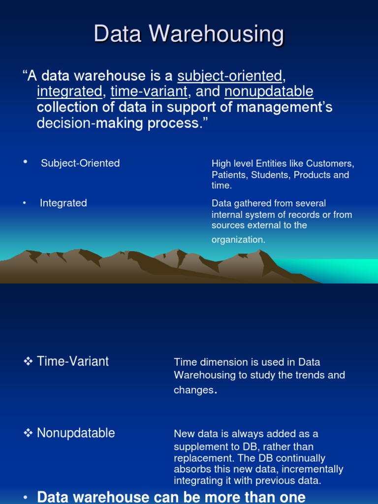 Understanding Data Warehousing Concepts | PDF | Data Warehouse | Databases