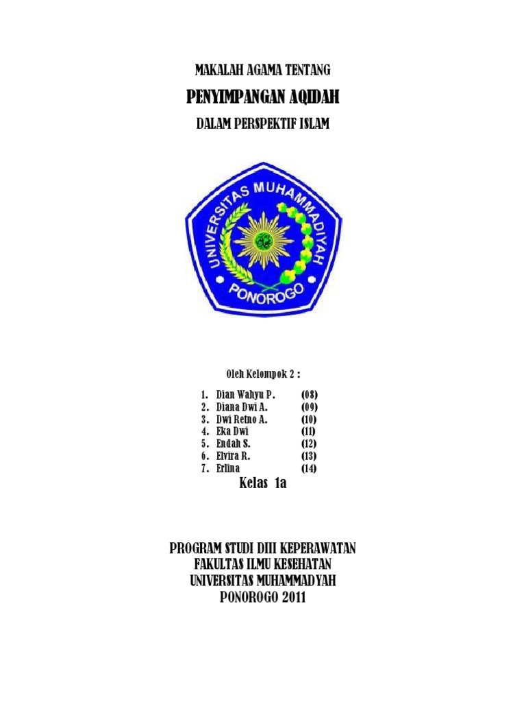 Makalah Agama Tentang Penyimpangan Akidah Pdf