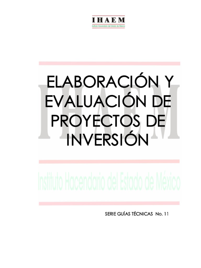 Guia para Un Proyecto de Inversion | PDF | Capital (economía) | Mercado ...