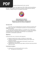 Download Programa Para La Materia Comunicacin Oral y Escrita by Luis Lope SN11067998 doc pdf