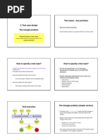 Test Case Design - Triangle Problem