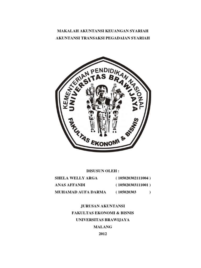 Makalah Akuntansi Keuangan Syariah