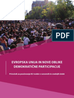 Evropska Unija in Nove Oblike Demokratične Participacije