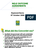 Single Outcome Agreements: Raymond Burns 8 October 2008