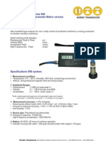 Vibration Analyser Series 908 True RMS & Peak 4 Parameter Metric Version