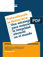 Profundizando La Democracia, Una Estrategia para Mejorar La Integridad Electoral en El Mundo