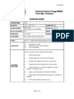 Kolej Kemahiran Tinggi MARA Pasir Mas, Kelantan: Exercise Sheet