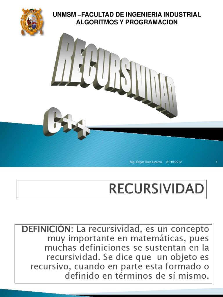 Recursividad en C++: Ejemplos y Aplicaciones | PDF | C ++ | Exponenciación