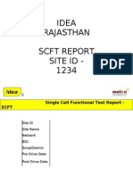 Idea Rajasthan SCFT Report Site Id - 1234