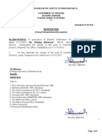 Notification: No.2364-IR-I/2012: Mr. Shafqat Mahmood