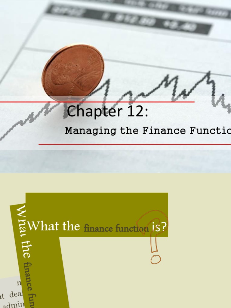 Finance Function Management Overview | PDF | Promissory Note | Credit ...