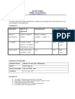 SQL Freshers Resume