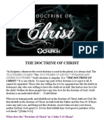 The Doctrine of Christ