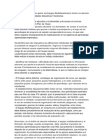 Metodologías que deben aplicar los Equipos Multidisciplinarios frente a la atención de alumnos con Necesidades Educativas Transitorias