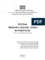 OFICINA brincar e educar jogos matemáticos