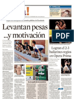 Levantan pesas y motivación