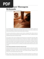 Como Fazer Massagem Relaxante