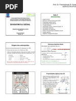 Aula 4 Aminoácidos I