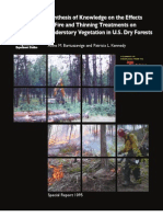 Download Synthesis of Knowledge Effects of Fire and Thinning Treatments on Understory Vegetation in Dry US Forests by Joint Fire Science Program SN110799637 doc pdf