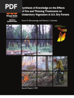 Download Synthesis of Knowledge Effects of Fire and Thinning Treatments on Understory Vegetation in Dry US Forests by Joint Fire Science Program SN110799637 doc pdf