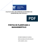 Functia de Planificare