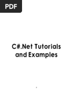 C#.Net Full Notes