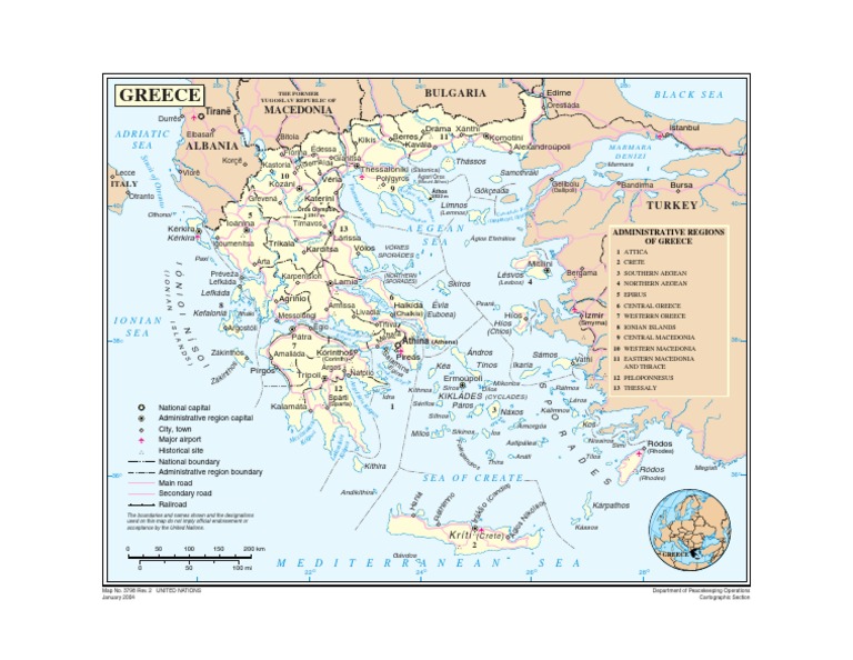 Greece Administrative Regions Map | PDF